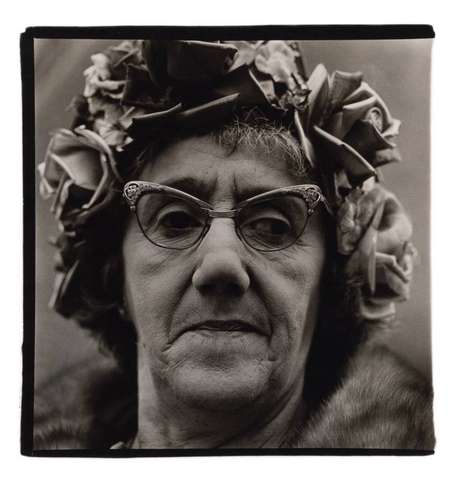 Diane Arbus, ‘Woman in a rose hat, N.Y.C.,’ 1966