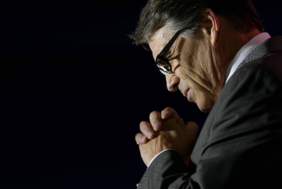 Texas Gov. Rick Perry speaks at the 2014 Republican Leadership Conference on May 31, 2014 in New Orleans, Louisiana. (Justin Sullivan/Getty Images)
