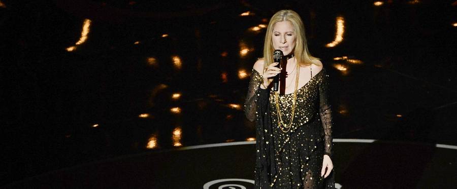 Barbra Streisand performs onstage during the Oscars in Hollywood, California, February 24, 2013. 