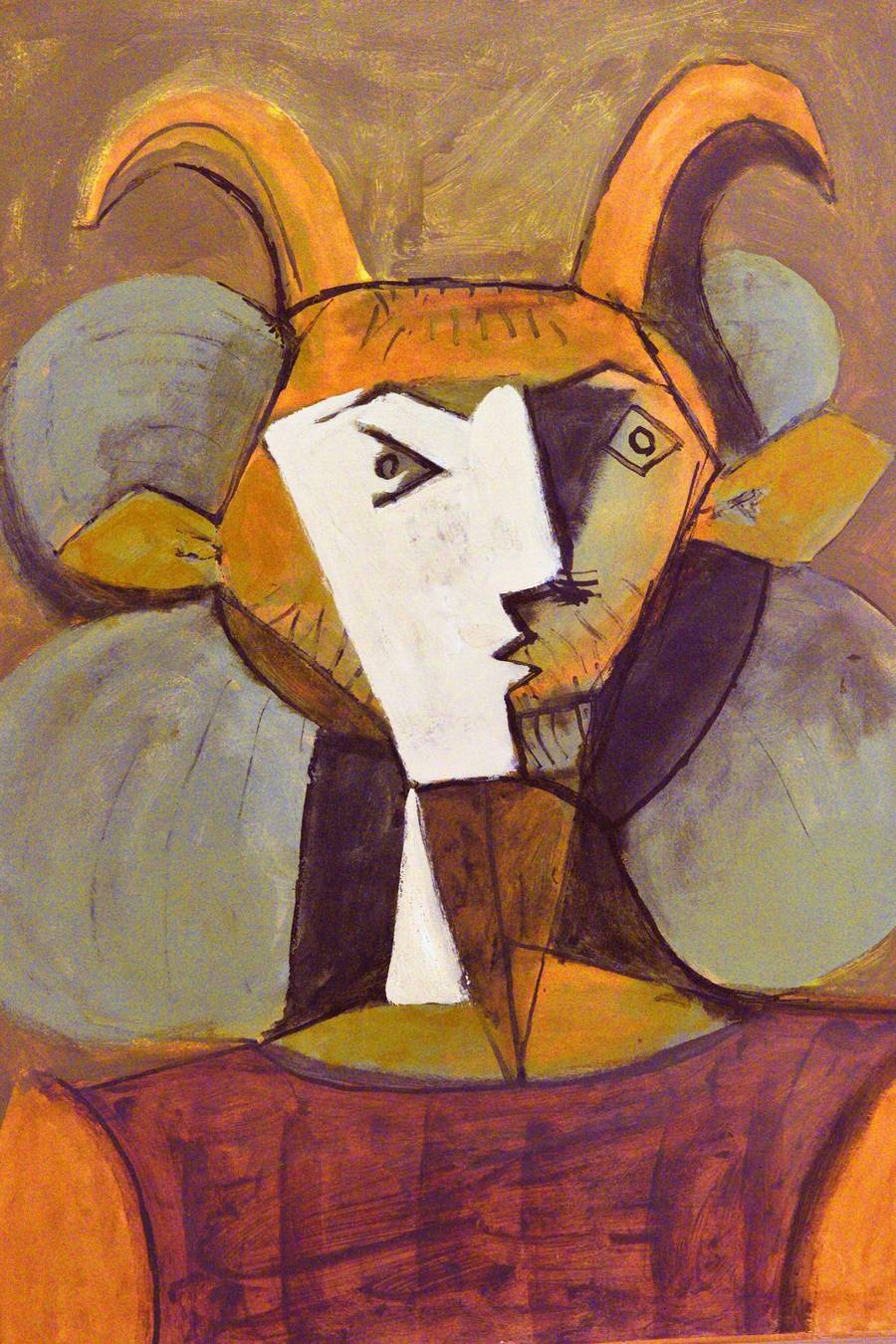 Pablo Picasso, 'Faun in a Purple Coat,' 1946