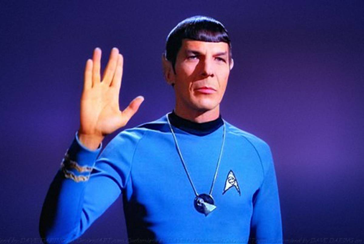 (Leonard Nimoy as Spock on 'Star Trek.')