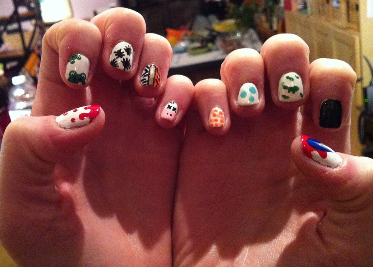 My friend’s “ten plagues” manicure. You jelly?