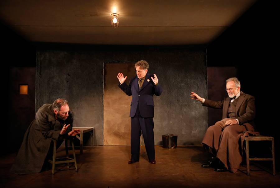 Daniel Oreskes, Chip Zien, and Ron Rifkin in The Twenty-Seventh Man, written by Nathan Englander and directed by Barry Edelstein, at The Public Theater through Dec. 9.(Joan Marcus)