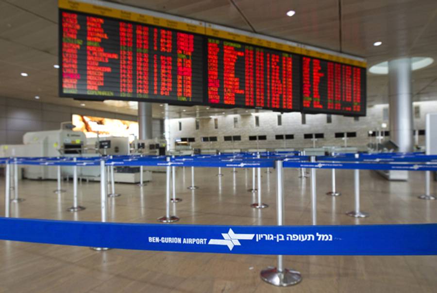 Ben-Gurion Airport last month.(Jack Guez/AFP/GettyImages)