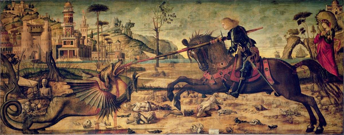 Vittore Carpaccio, ‘St. George and the Dragon,’ 1502 (Scuola di San Giorgio degli Schiavoni, Venice)