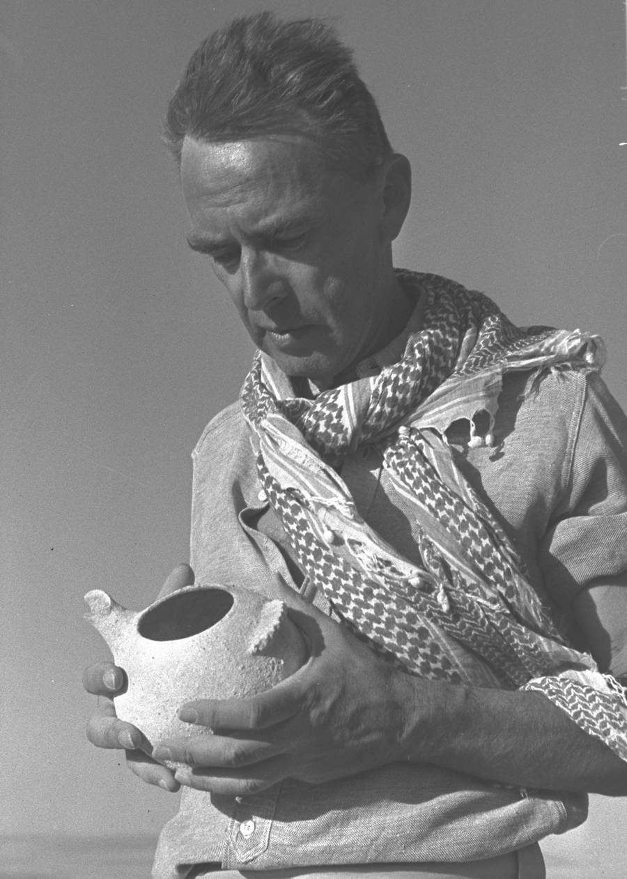 Nelson Glueck in Israel, 1956