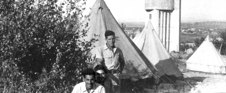 The Arab Section camp at Kibbutz Yagur, circa 1946