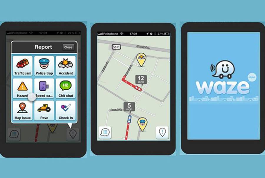 Waze app screenshots.(AutoWeek)