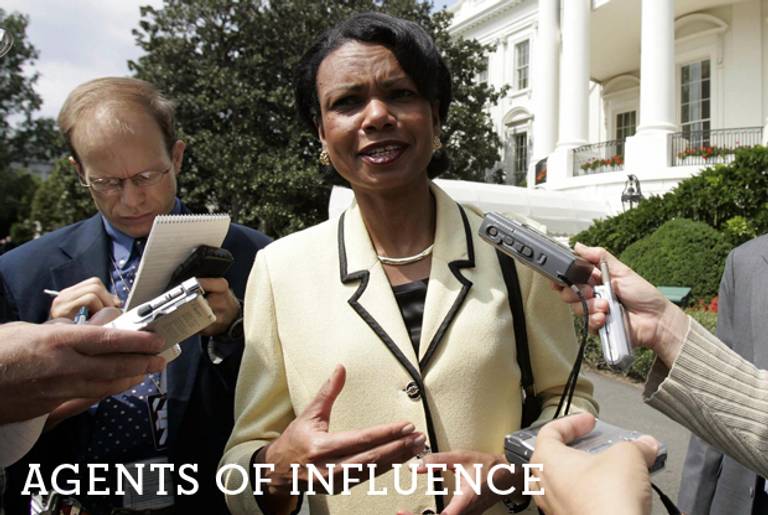 Condoleezza Rice outside the White House on Sept. 12, 2004.(Brendan Smialowski/AFP/Getty Images)