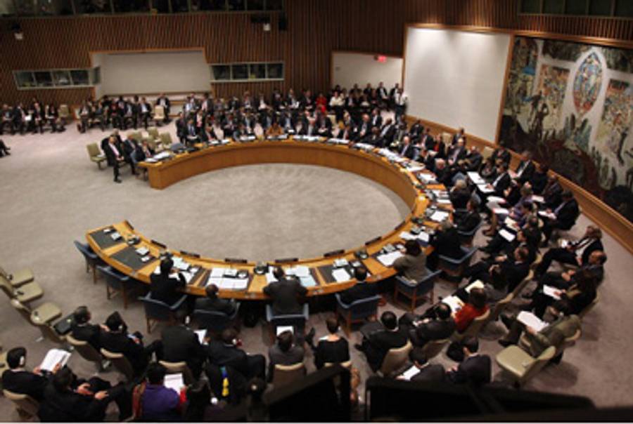A U.N. Security Council meeting in December.(Mario Tama/Getty Images)