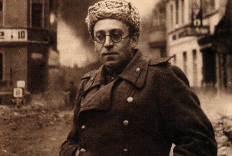 Vasily Grossman in Schwerin, Germany, in 1945, with the Red Army.(Foreign Policy)