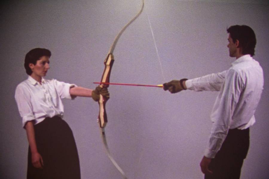 Marina Abramović & Ulay, 'Rest Energy,' 1980, performed at the Museum of Contemporary Art in Belgrade, Serbia