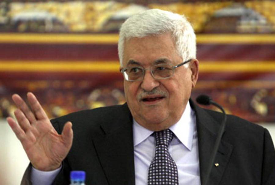 President Abbas earlier this week.(Abbas Momani/AFP/Getty Images)