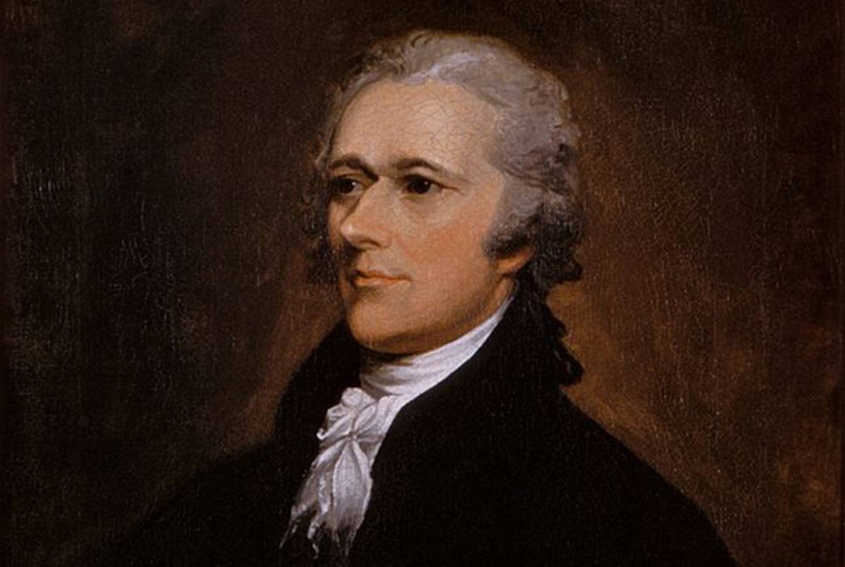 1806 portrait of Alexander Hamilton by John Trumbull. (Washington University Law School)