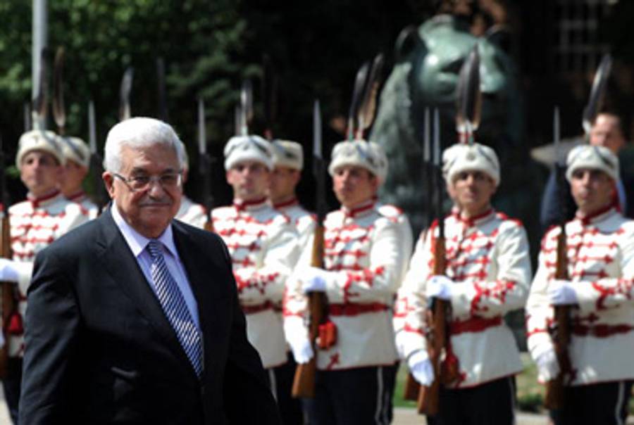 Abbas in Bulgaria earlier this week.(Dimitar Dilkoff/AFP/Getty Images)
