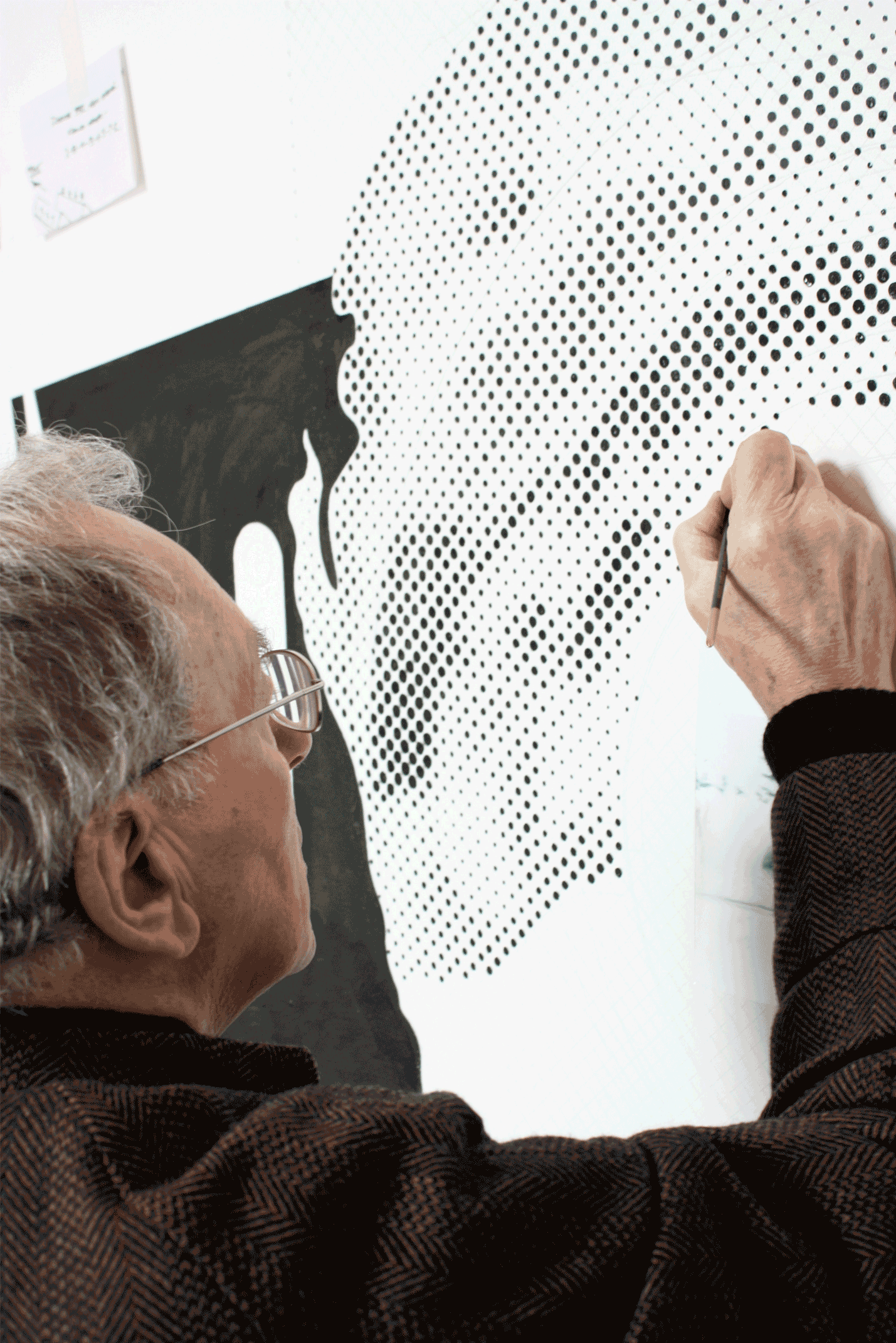 Gerald Laing painting 'Swamp Rat VII,' completed in 2009