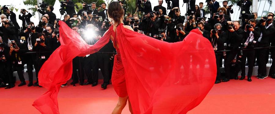 Brazilian model Alessandra Ambrosio arrives for the screening of the film 'Les Miserables' at the 72nd Cannes Film Festival in Cannes, France, on May 15, 2019.