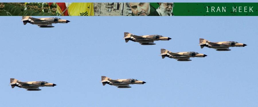 Iranian air force's US-made F-4 Phantom fighter jets perform during a parade on the occasion of the country's Army Day, on April 18, 2017, in Tehran.