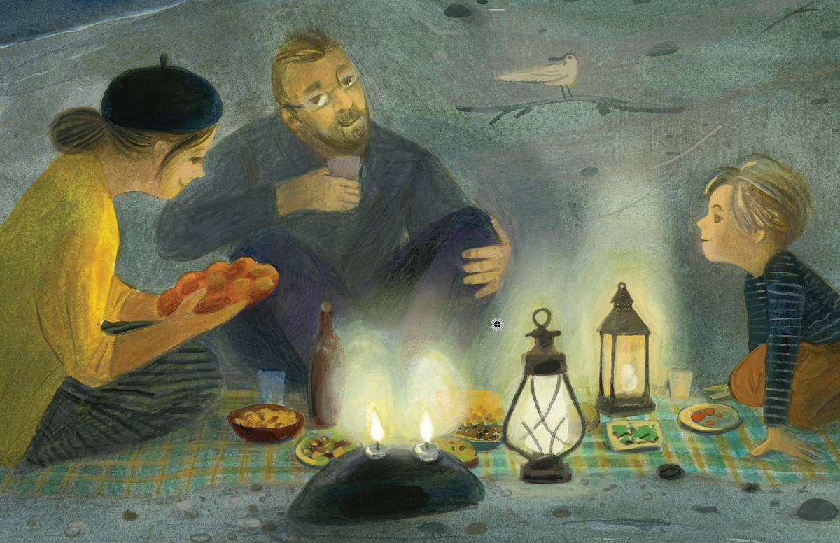 From 'Lights in the Night,' by Chris Barash and illustrated by Maya Shleifer