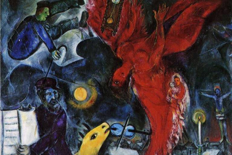 "The Falling Angel," by Marc Chagall.(Courtesy of The Jewish Museum)