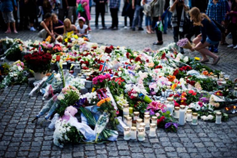 A vigil in Oslo Saturday.(JONATHAN NACKSTRAND/AFP/Getty Images)