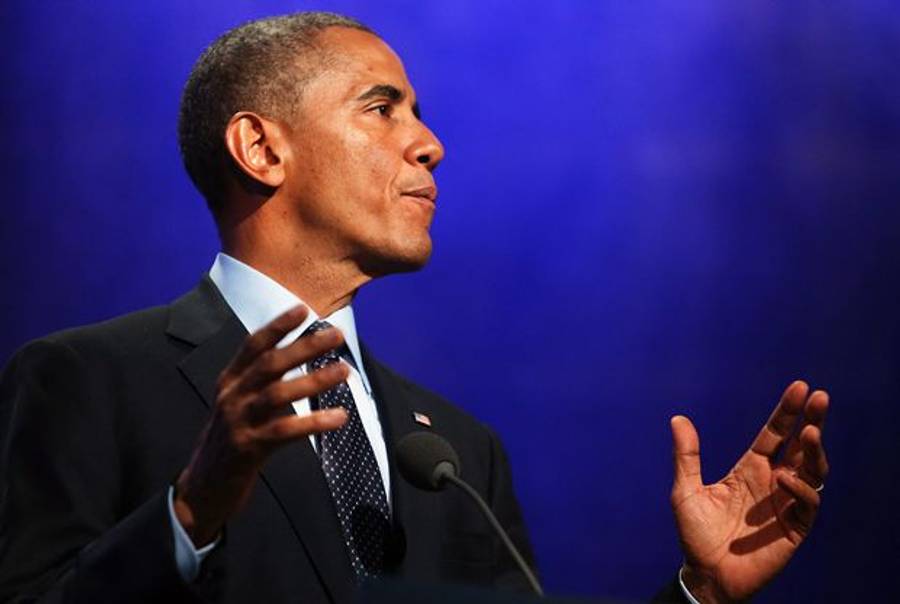 President Barack Obama speaks in New York City on September 23, 2014.