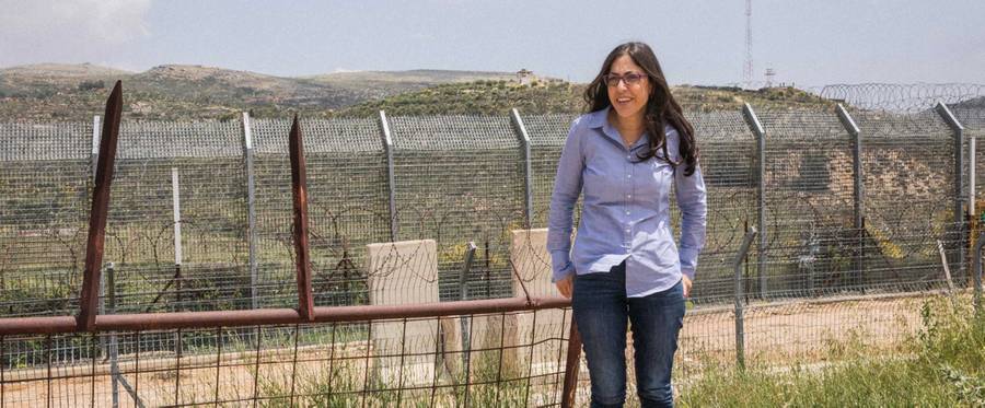 Sarit Zehavi at Israel's northern border