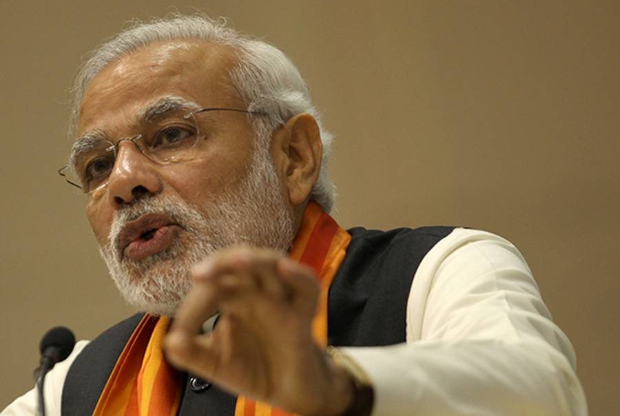 Indian Prime Minister Narendra Modi in New Delhi on December 11, 2014. (FINDLAY KEMBER/AFP/Getty Images)