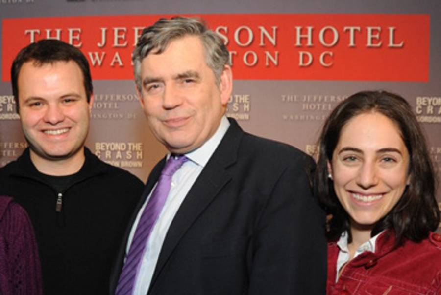 Lesser, Silber, and former British Prime Minister Gordon Brown.(White House Correspondents)
