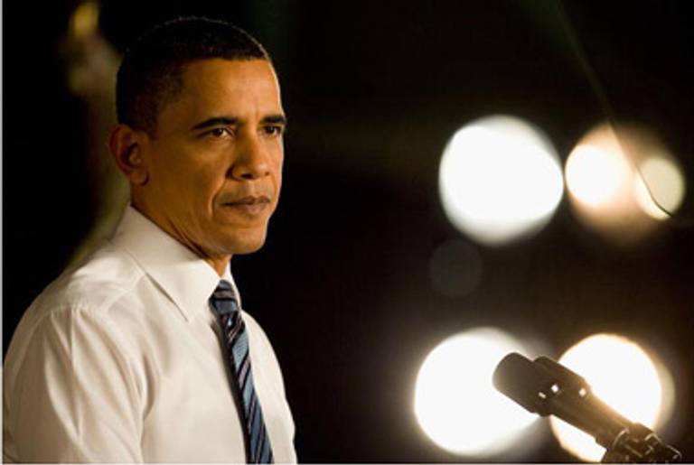 Obama last week.(Dilip Vishwanat/Getty Images)