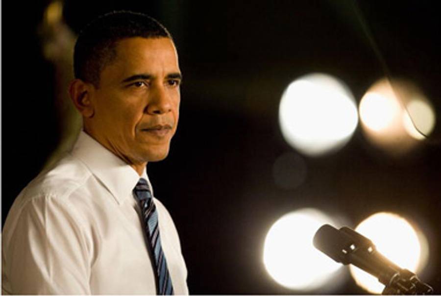 Obama last week.(Dilip Vishwanat/Getty Images)