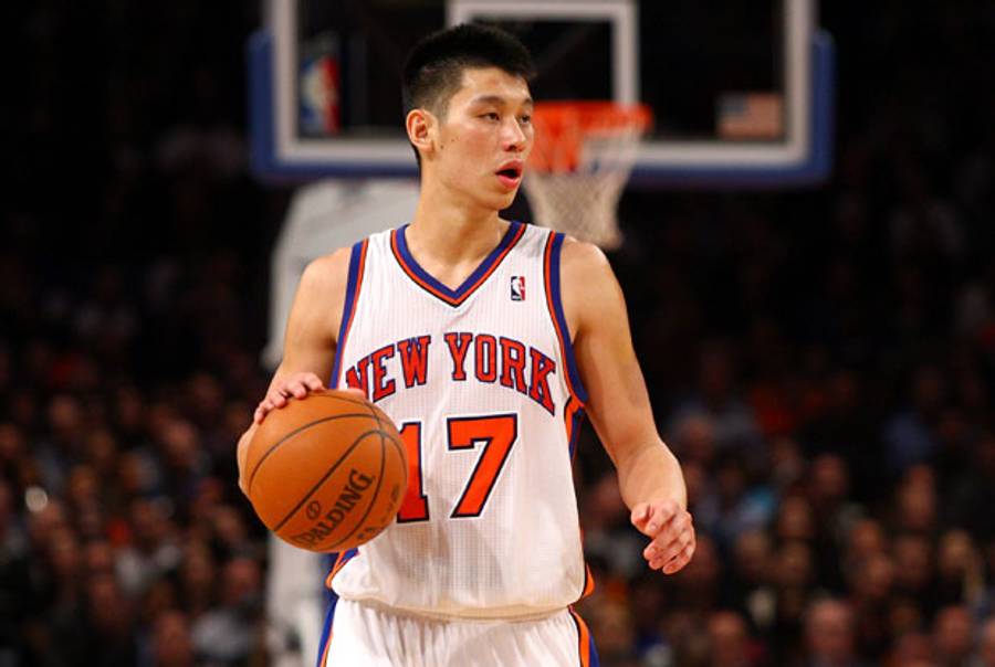 Jeremy Lin at Madison Square Garden on February 10, 2012.(Chris Chambers/Getty Images)