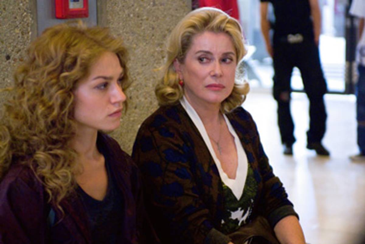 Émilie Dequenne and Catherine Deneuve in The Girl on the Train(Strand Releasing)
