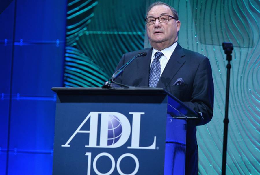 ADL National Director Abraham Foxman attends the Anti-Defamation League's Centennial Entertainment Industry Award Dinner at The Beverly Hilton Hotel on May 8, 2013 in Beverly Hills, California.(Photo by Alberto E. Rodriguez/Getty Images)