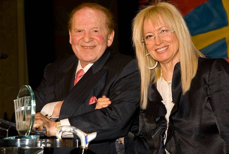 Sheldon and Miriam Adelson.(Wikimedia)