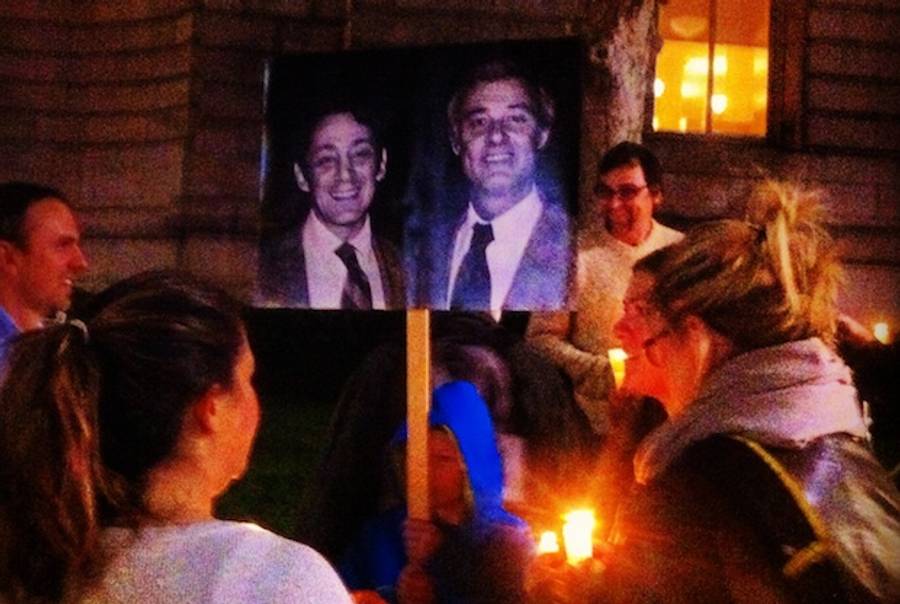 Marchers Walk By Candlelight In Memory Harvey Milk and George Moscone(Adam Chandler)