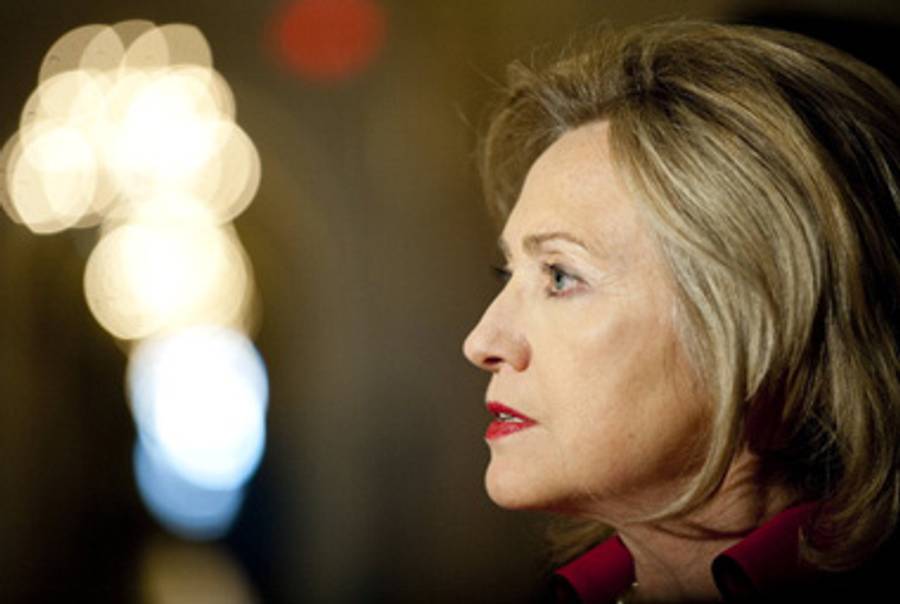 Secretary of State Clinton yesterday.(Jim Watson/AFP/Getty Images)