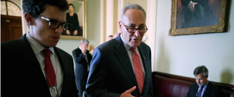 Sen. Charles Schumer at the U.S. Capitol August 4, 2015 in Washington, D.C. 