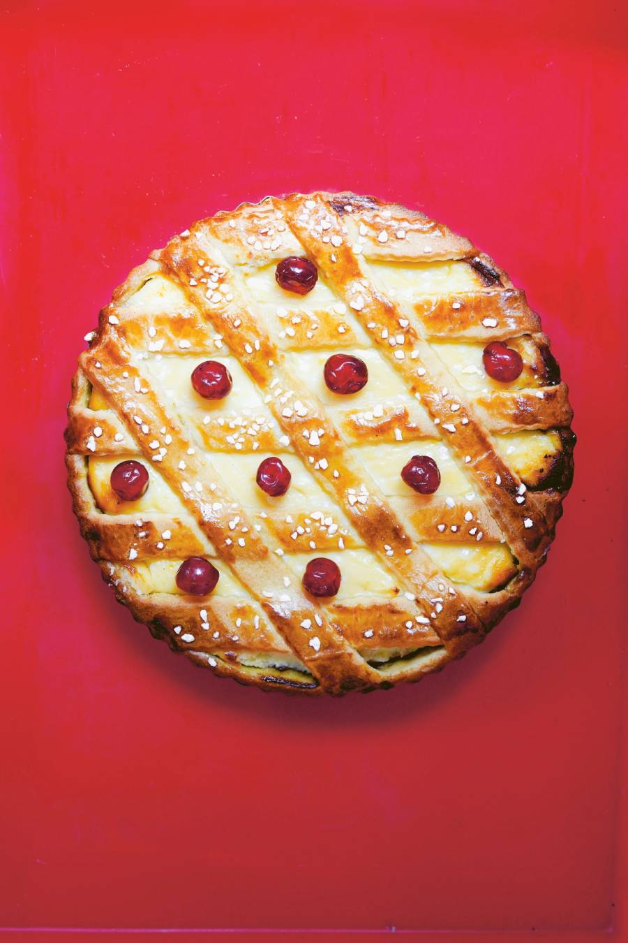  Roman Jewish Crostata Ricotta e Visciole - Ricotta and Sour Cherry Pie