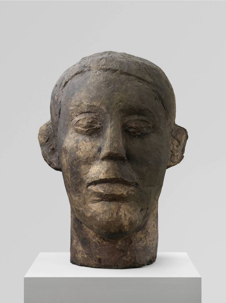 Hans Josephsohn, ‘Untitled (Beno),’ conceived in 1956 and cast in 2015, brass, 18 1/8 x 12 1/4 x 14 1/8 inches
