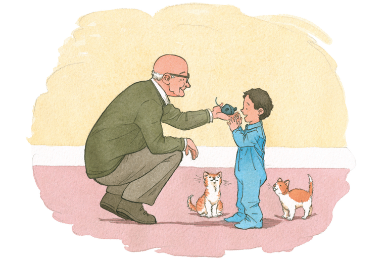 Illustrations from 'My Grandfather's Coat' by Jim Aylesworth. Illustrations © 2014 by Barbara McClintock.