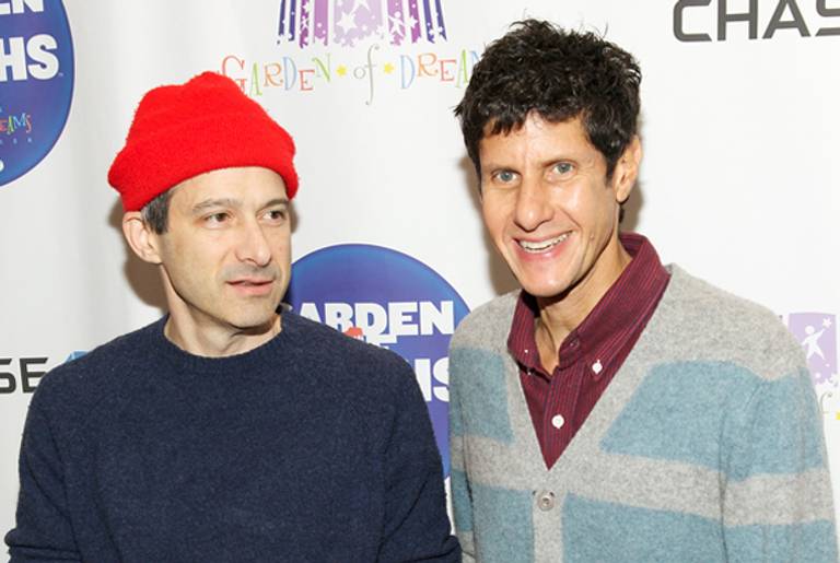 Adam Horovitz ' Ad Rock' and Mike Diamond 'Mike D' of The Beastie Boys on January 26, 2013. (Roger Kisby/Getty Images)