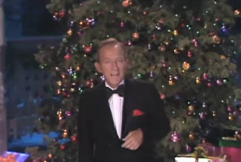 Bing Crosby singing “White Christmas” (music and lyrics by Irving Berlin).(YouTube)