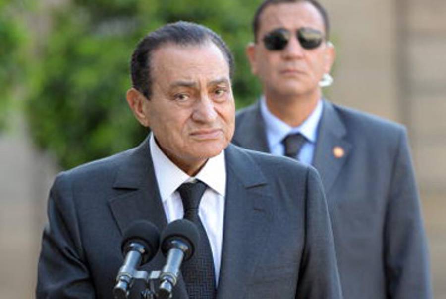 Mubarak last week, in Paris.(Miguel Medina/AFP/Getty Images)
