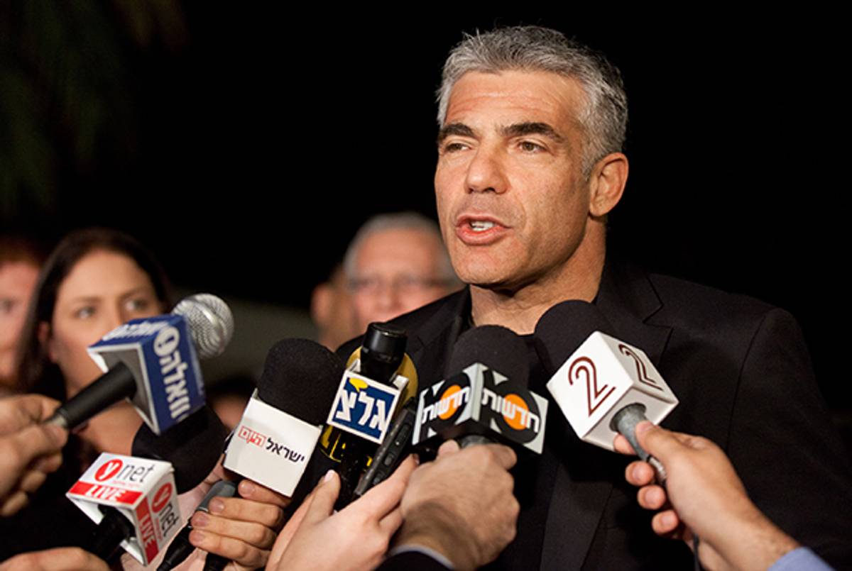 Yair Lapid, leader of Israel's Yesh Atid party. (Uriel Sinai/Getty Images)