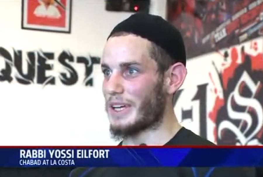 Rabbi Yossi Eilfort, Mixed Martial Arts fighter.(YouTube)