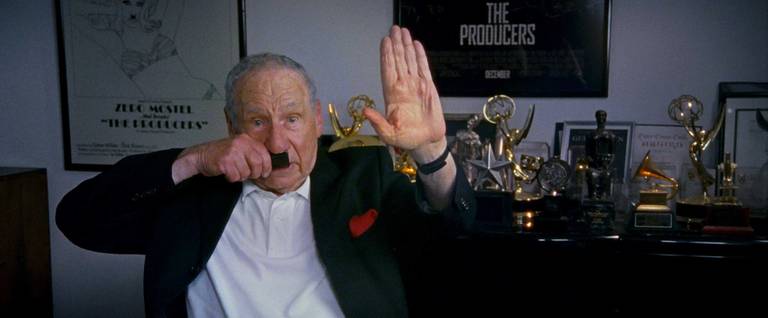 Mel Brooks in a scene from 'The Last Laugh.'