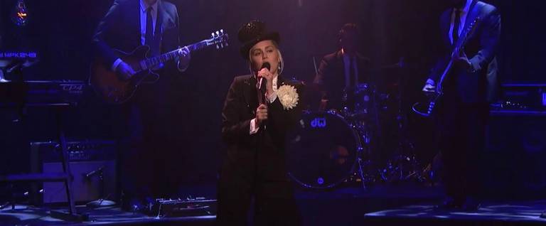 Miley Cyrus performs on 'Maya & Marty.'