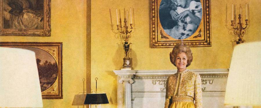 Detail, Martha Rosler, 'First Lady (Pat Nixon),' from the series 'House Beautiful: Bringing the War Home,' circa 1967-72, photomontage.