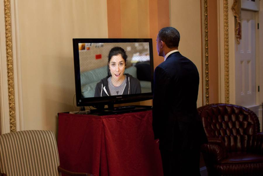 (Photoillustration Tablet Magazine, original photo Pete Souza/The White House via Getty Images and YouTube)